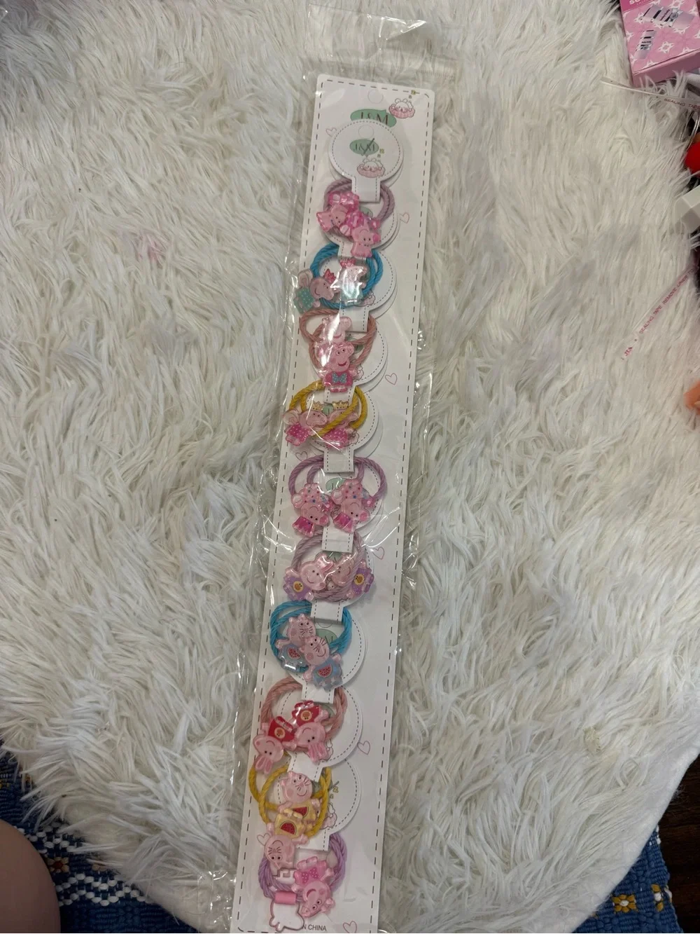 Peppa pig set of 20 hair ties colorful 10 different designs back to school